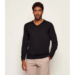 BOSS BLACK Wełniany sweter Melba-P | Slim Fit