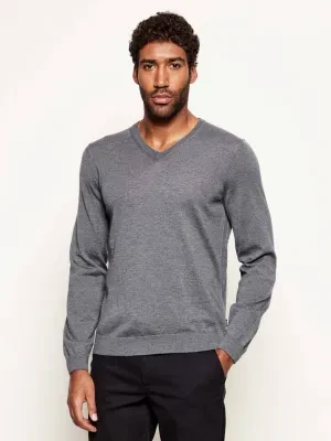 BOSS BLACK Wełniany sweter Melba-P | Slim Fit