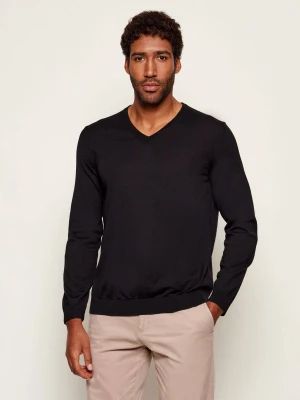 BOSS BLACK Wełniany sweter Melba-P | Slim Fit