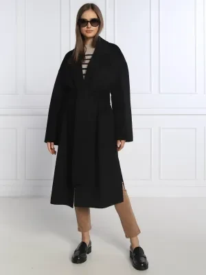 BOSS BLACK Wełniany Trencz Coletti | z dodatkiem wełny