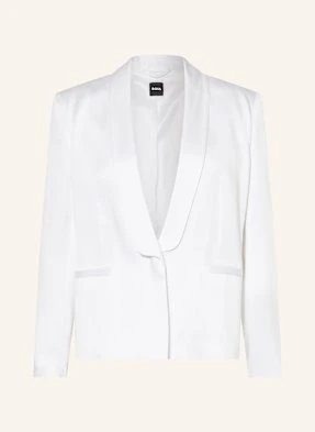 Boss Blezer Satynowy janka3 weiss