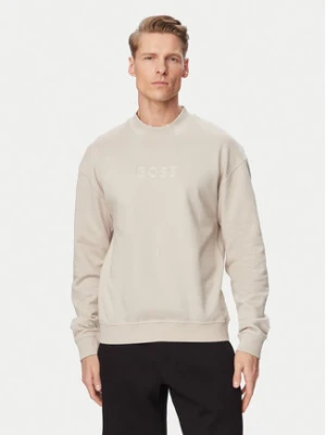 BOSS Bluza 50561510 Beżowy Regular Fit