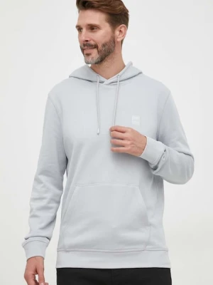BOSS bluza bawełniana BOSS ORANGE szary