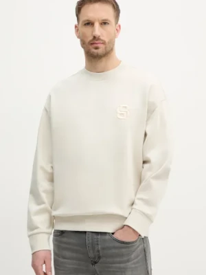 BOSS bluza bawełniana męska kolor biały z aplikacją 50533075