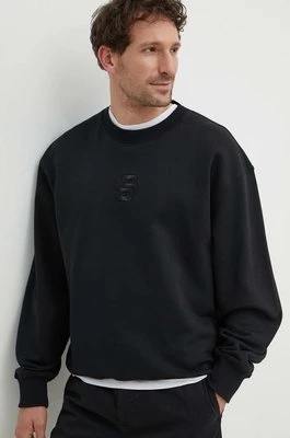 BOSS bluza bawełniana męska kolor czarny z aplikacją 50514903