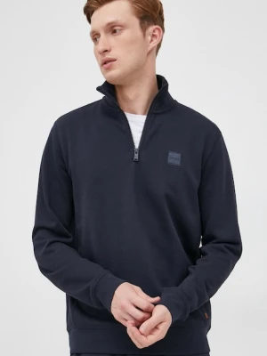 BOSS Orange bluza męska bawełniana Zetrust granatowy