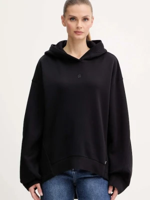 BOSS bluza damska kolor czarny z kapturem gładka 50550339
