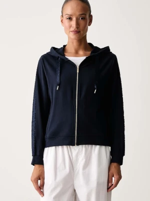 BOSS bluza lounge damska z modalem PEACHY MONO_Jacket H granatowy