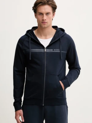 BOSS bluza lounge męska bawełniana Authentic Jacket H granatowy