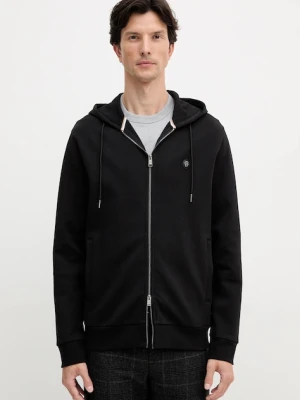 BOSS bluza męska kolor czarny z kapturem gładka 50520303