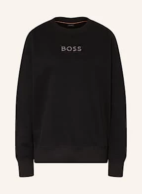 Boss Bluza Nierozpinana Eteia Z Ozdobnymi Kamykami schwarz