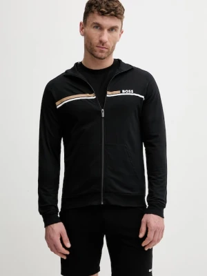 BOSS bluza rozpinana męska bawełniana Authentic Jacket Z czarny