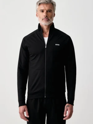 BOSS bluza rozpinana męska bawełniana Iconic Jacket Zip czarny
