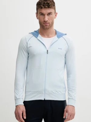 BOSS bluza rozpinana z kapturem męska bawełniana z elastanem Mix&Match Jacket H