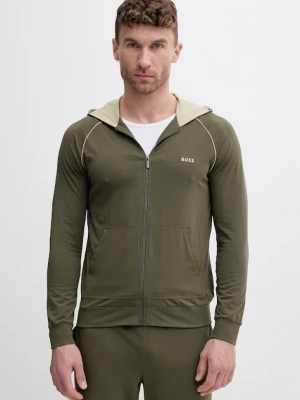 BOSS bluza rozpinana z kapturem męska bawełniana z elastanem Mix&Match Jacket H