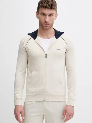 BOSS bluza rozpinana z kapturem męska bawełniana z elastanem Mix&Match Jacket H