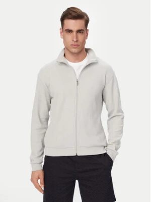 BOSS Bluza Structure 50559332 Szary Regular Fit