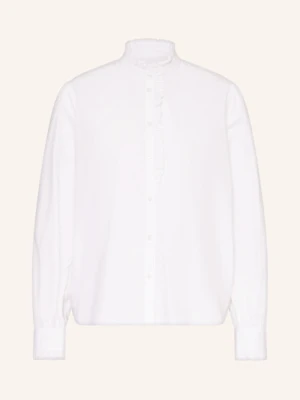 Boss Bluzka Banny Z Falbanami weiss