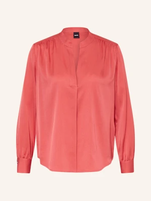 Boss Bluzka Banora Z Jedwabiu pink