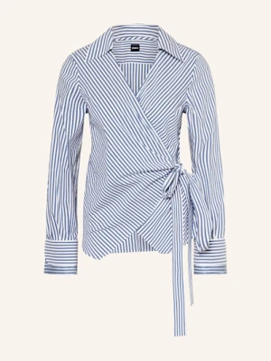 Boss Bluzka Bekania W Stylu Kopertowym blau