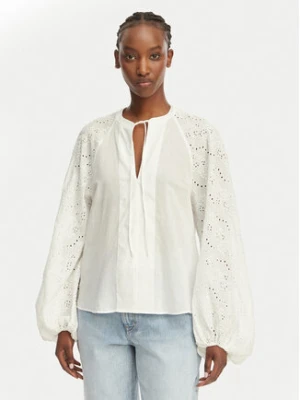 BOSS Bluzka Belvast 50559073 Biały Regular Fit