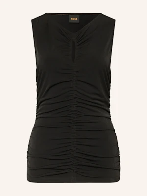 Boss Bluzka Bez Rękawów Emacha Z Wycięciem schwarz