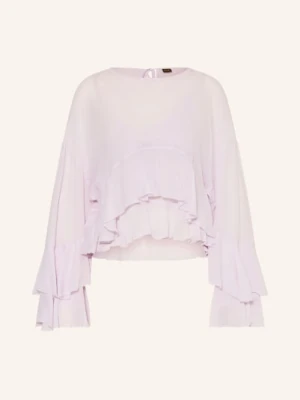 Boss Bluzka Bleja Z Falbanami lila