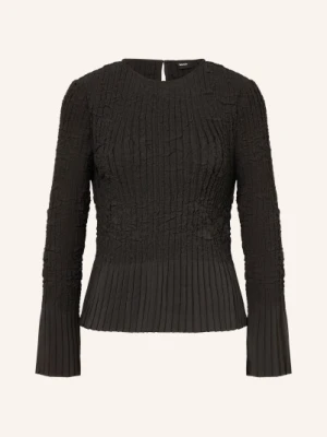 Boss Bluzka Boppar Z Plisami schwarz