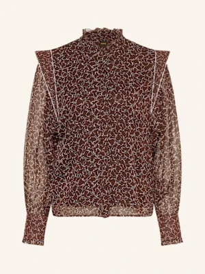 Boss Bluzka Boulena Z Falbanką rot