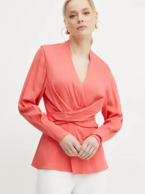 BOSS bluzka damska kolor pomarańczowy gładka 50537380