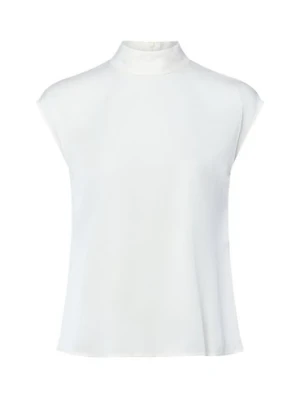 BOSS Bluzka damska z jedwabiu Kobiety Jedwab biały jednolity,