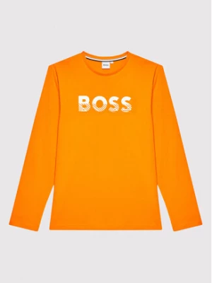 Boss Bluzka J25M15 S Pomarańczowy Regular Fit