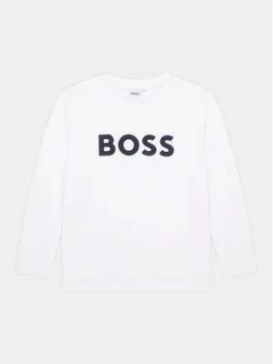 Boss Bluzka J25P25 D Biały Regular Fit