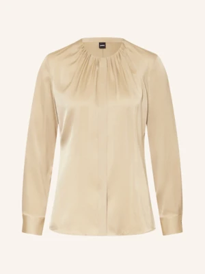 Boss Bluzka Jedwabna Banorah beige
