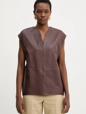 BOSS bluzka skórzana Suna