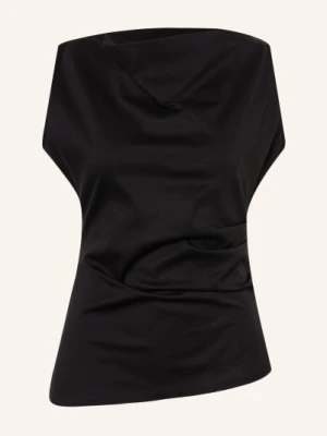 Boss Bluzka Z Dżerseju Emiaka schwarz