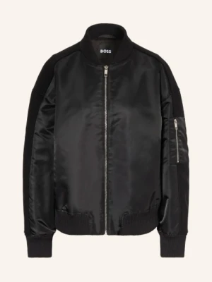 Boss Bluzon Pamilano Z Mieszanki Materiałów schwarz