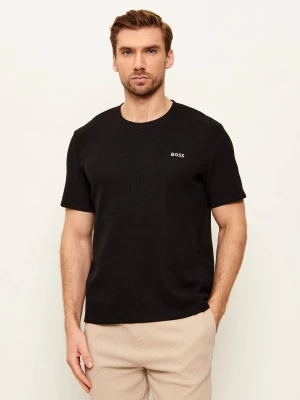 Boss Bodywear T-shirt Waffle | Regular Fit czarny
