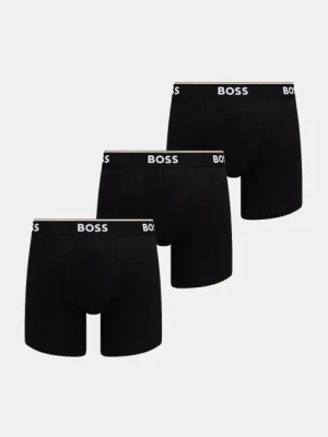 BOSS bokserki 3-pack męskie kolor czarny 50475282