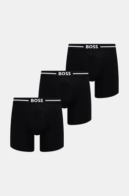 BOSS bokserki 3-pack męskie kolor czarny 50510698