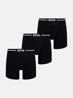 BOSS bokserki 3-pack męskie kolor czarny 50510698