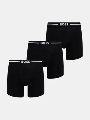 BOSS bokserki 3-pack męskie kolor czarny 50510698