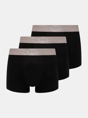 BOSS bokserki 3-pack męskie kolor czarny 50514998