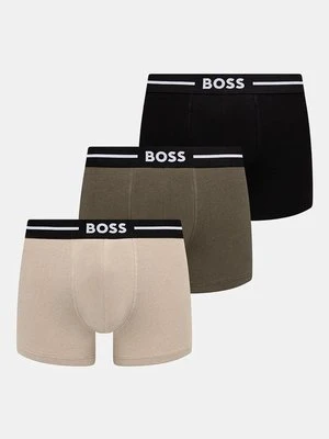 BOSS bokserki 3-pack męskie kolor czarny 50517833