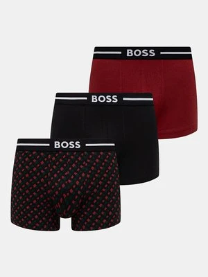 BOSS bokserki 3-pack męskie kolor czarny 50517836