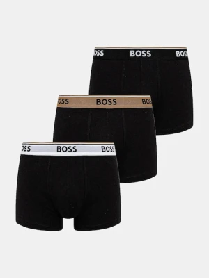 BOSS bokserki 3-pack męskie kolor czarny 50531684