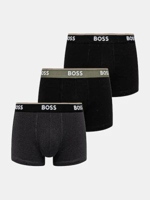 BOSS bokserki 3-pack męskie kolor czarny 50531684