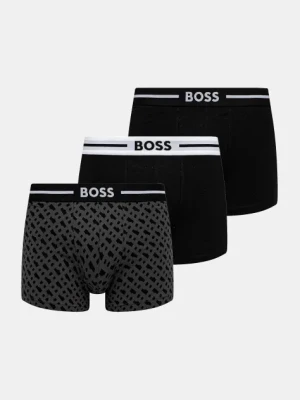 BOSS bokserki 3-pack męskie kolor czarny 50531694