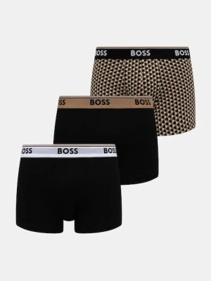 BOSS bokserki 3-pack męskie kolor czarny 50531701