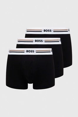 BOSS bokserki 3-pack męskie kolor czarny 50492200